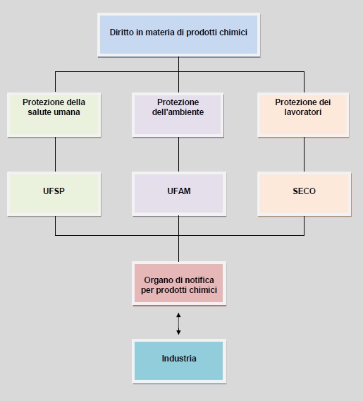 Organigramma Organizzazione della sicurezza in materia di prodotti chimici